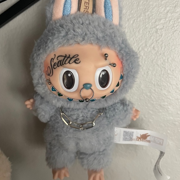 TATTOOED Seattle Labubu (customized authentic doll) - Picture 3 of 4